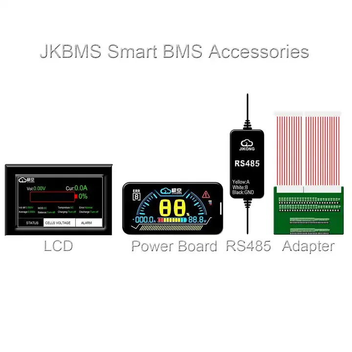 JK Smart BMS 100A 4S-8S 2A Active Balancer 200A B2A8S20P Smart Battery Management System