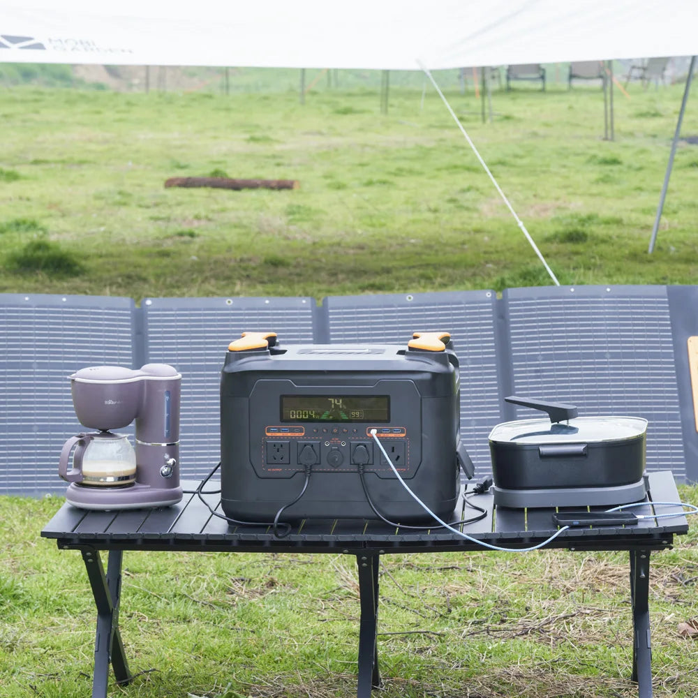 2400W Power Bank AC Output Solar Panel MPPT 1200W Fast Charging Solar Generator Camping Supply PRIME RJ SOLAR PH