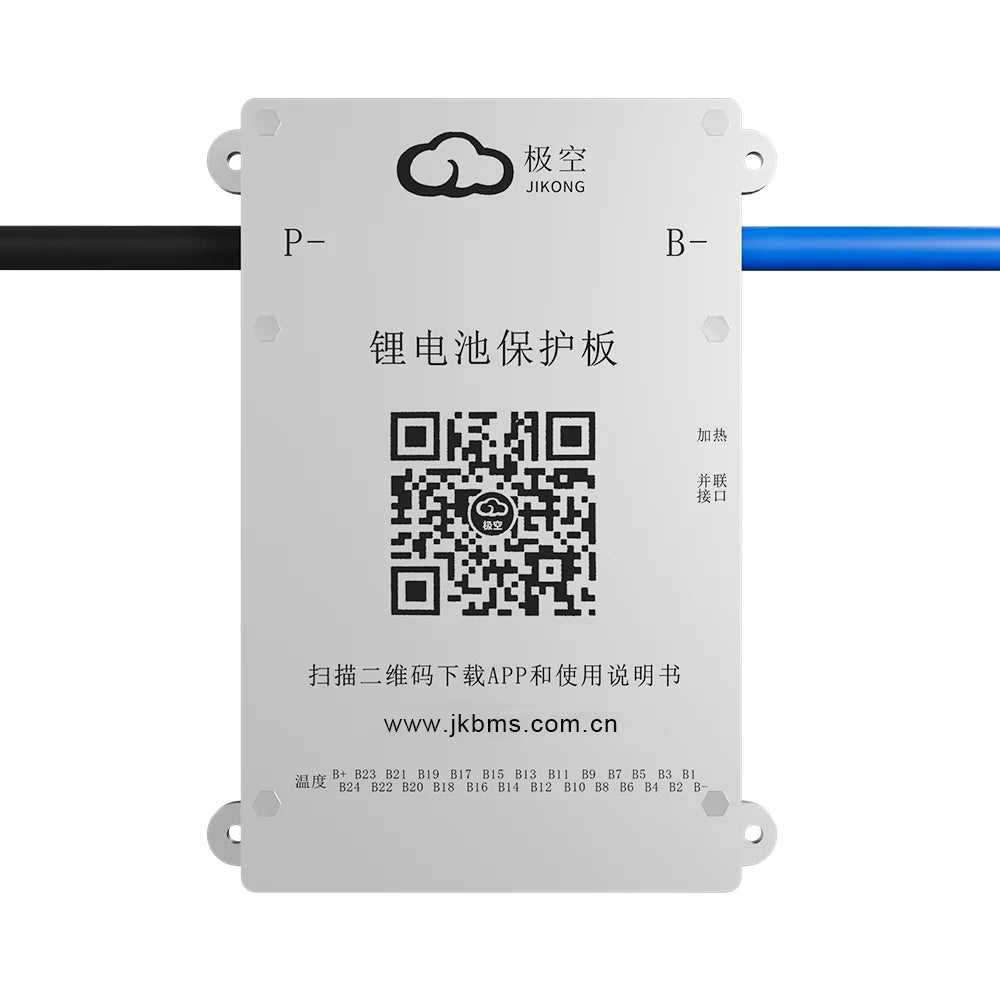 JIKONG 8-24S Smart BMS with 0.6A Active Balance for LiFePO4/Li-ion/LTO Batteries with BT JK BMS
