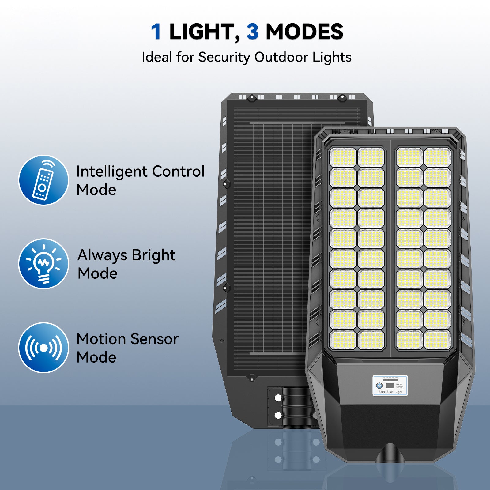 Outdoor Solar Street Light LED With Smart Sensor Timing Mode Large Battery US Warehouse Supply for Wholesale and Projects PRIME RJ SOLAR PH