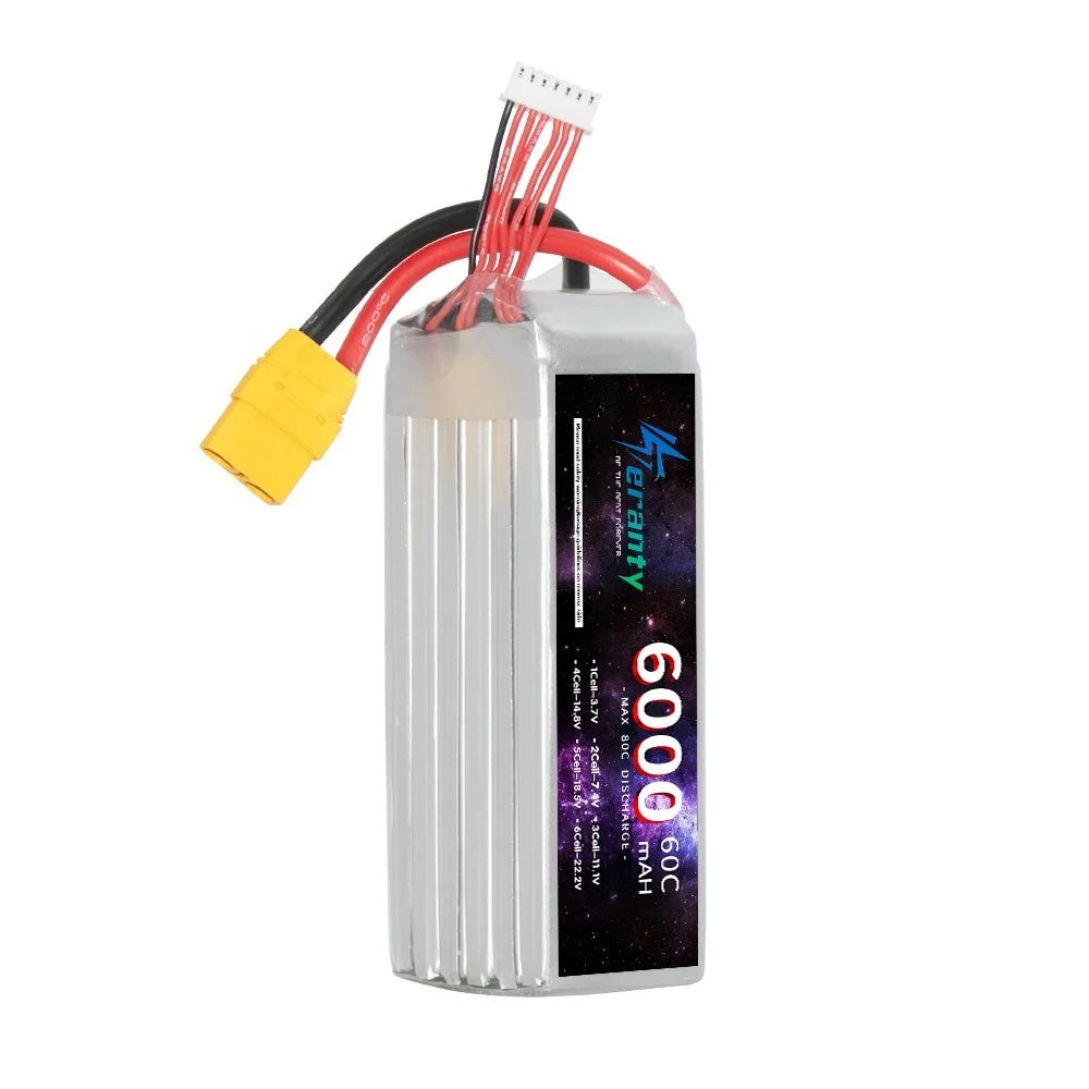 6S 22.2V Lipo Battery 1500mAh 2200mAh 3000mAh 4200mAh 5200mAh 6000mAh 7200mAh 8500mAh 10400mAh for RC Car Boat Airplane Parts PRIME RJ SOLAR PH