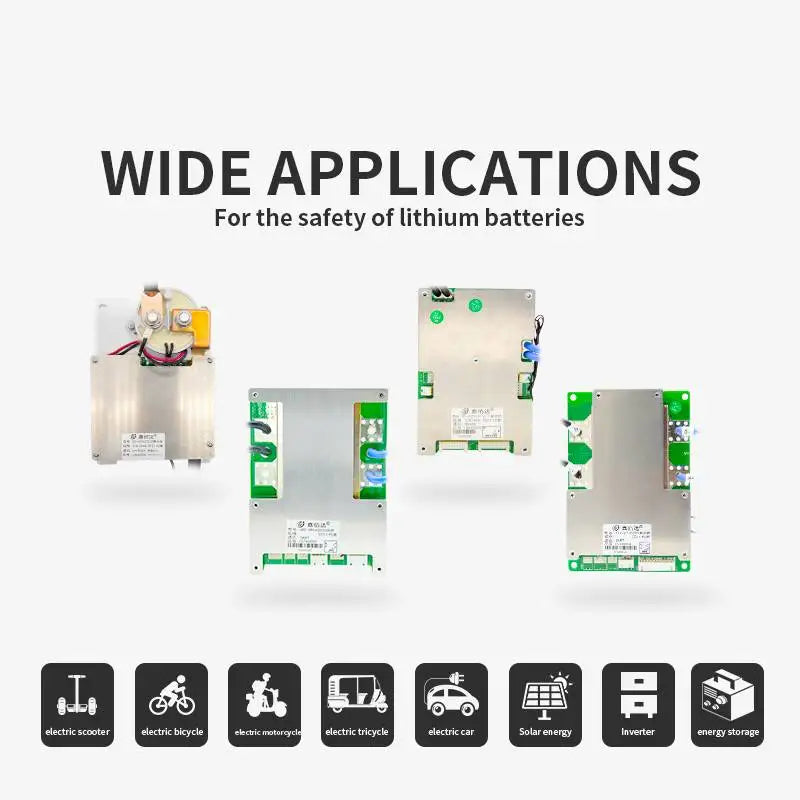 JBD Smart BMS 3S 4S 12V Lifepo4 100A 120A 150A 200A Lithium Battery BMS with Heating Function