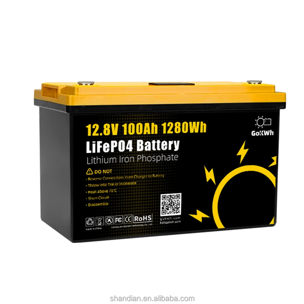 Customized 12V 24V 48V Rechargeable Lifepo4 Battery Solar Battery 100ah 200ah Lithium Iron Replacing Lead Acid Battery Pack PRIME RJ SOLAR PH
