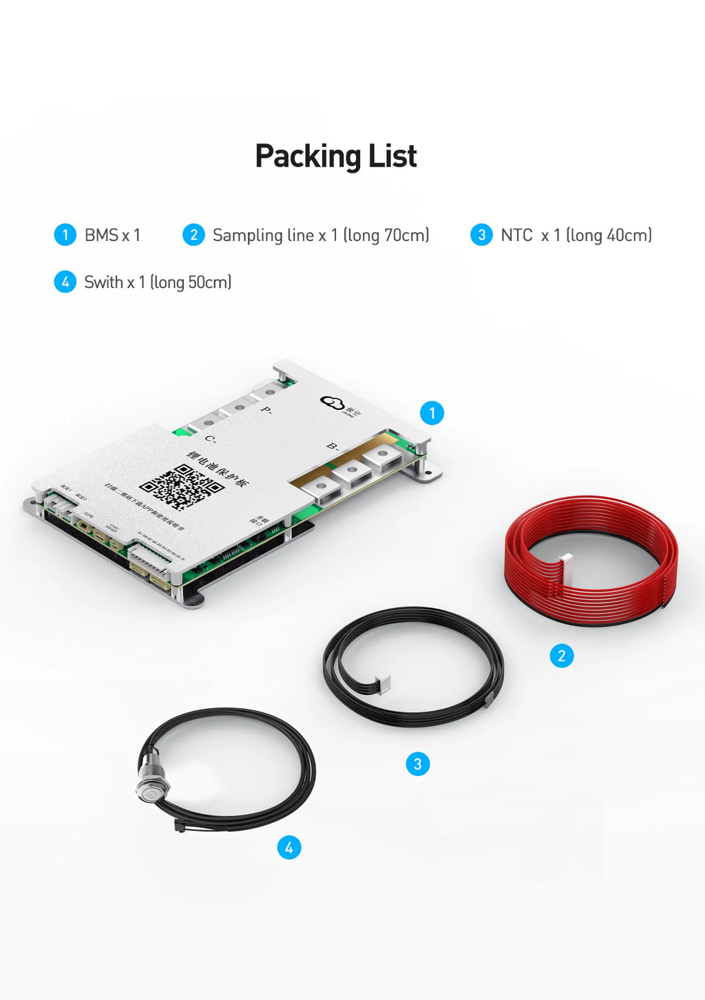 JK-BD6A17S6P JIKONG Active Balanced 17S 20S 24S Smart 200A Lifepo4 Li-Ion Lto Battery BMS PCB CE/FCC/RoHS Certified Power/