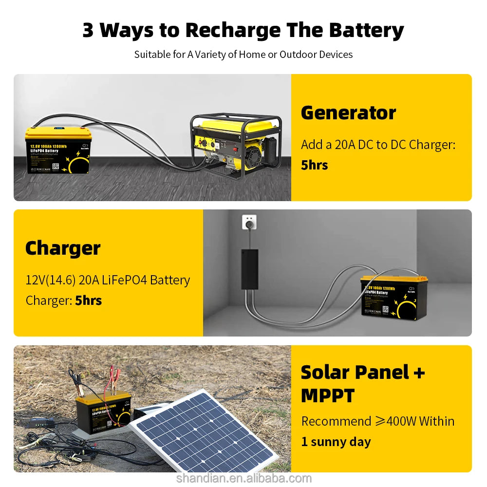 Customized 12V 24V 48V Rechargeable Lifepo4 Battery Solar Battery 100ah 200ah Lithium Iron Replacing Lead Acid Battery Pack PRIME RJ SOLAR PH