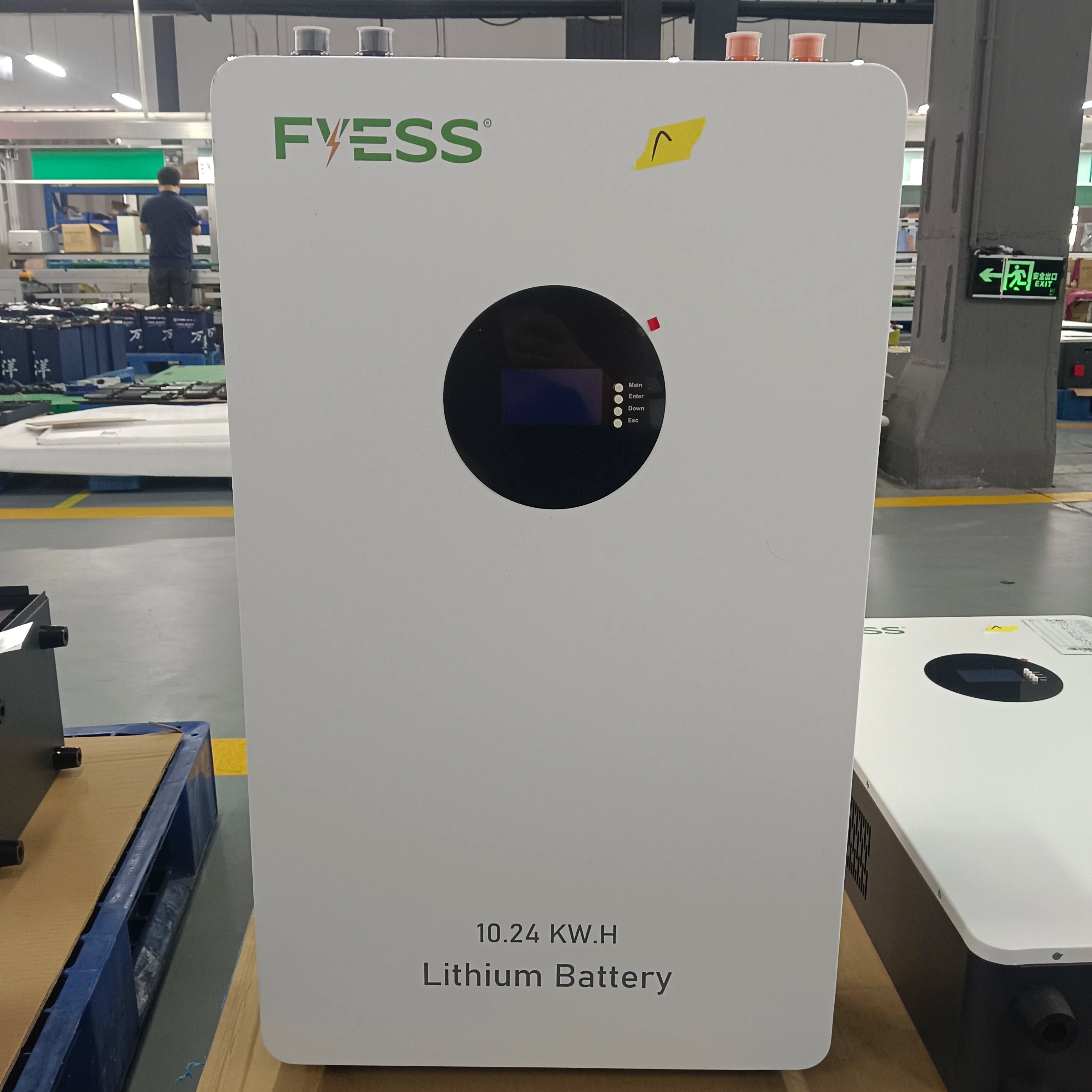51.2V LiFePO4 Hybrid Grid Home Solar Battery 10kWh 200Ah CAN Communication Wall-Mounted All-In-One with Built-in BMS Protection
