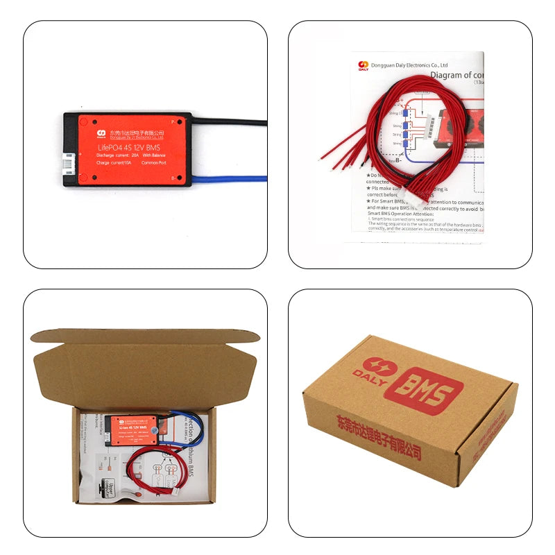 Daly bms lifepo4 4s 12v 20a for electric bicycle lithium battery other pcb pcba 4s 20a bms