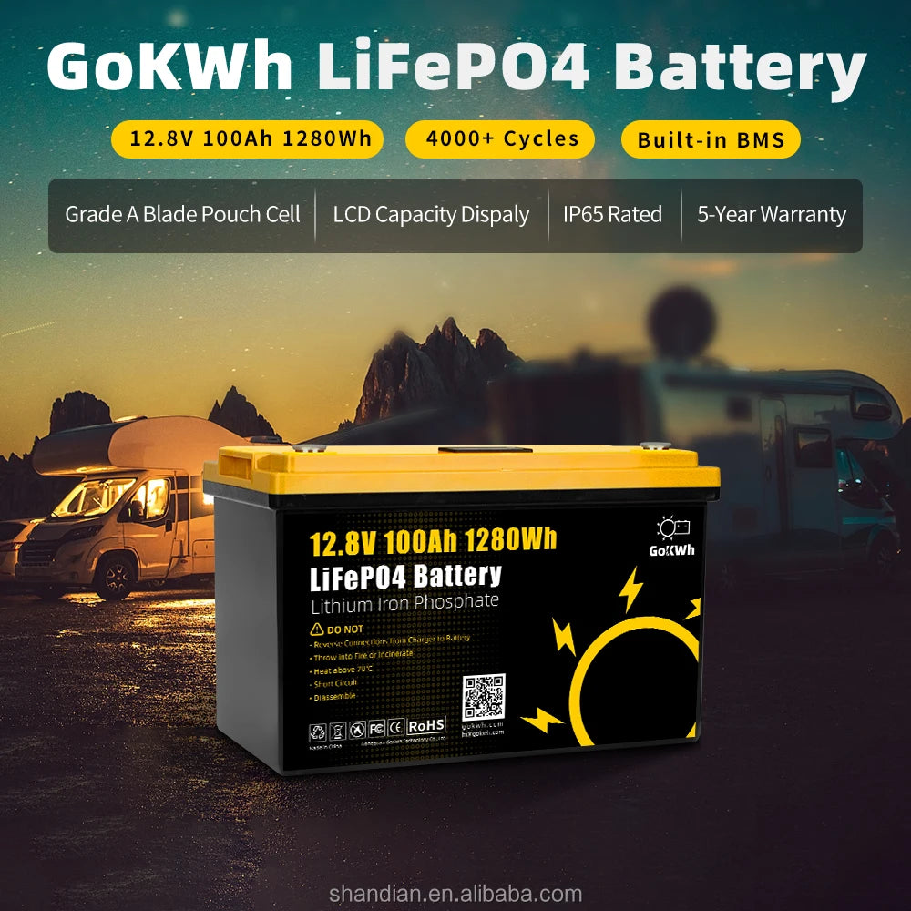 Customized 12V 24V 48V Rechargeable Lifepo4 Battery Solar Battery 100ah 200ah Lithium Iron Replacing Lead Acid Battery Pack PRIME RJ SOLAR PH