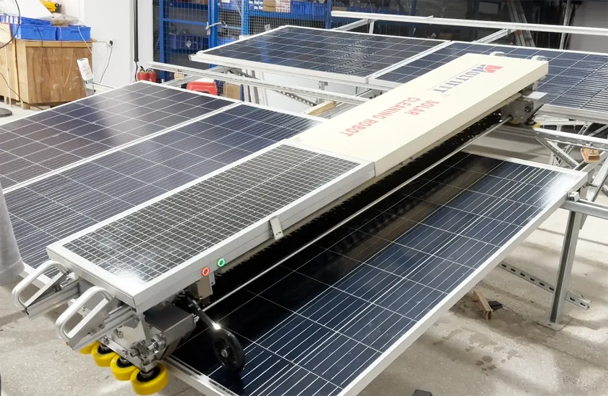 MULTIFIT MR-G2-990 Fully Automatic Solar Panel Cleaning Robot Solar PV Cleaning Machine DC Power Supply for Solar Panel Cleaning PRIME RJ SOLAR PH