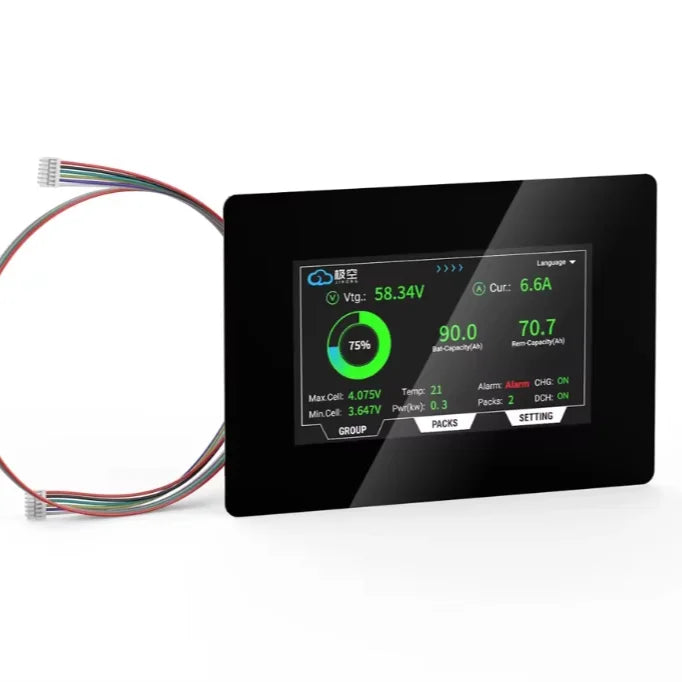 JIKONG LCD-4.3-TTL-P 4.3" LCD Touch Screen BMS PCBA for JK Battery Charging