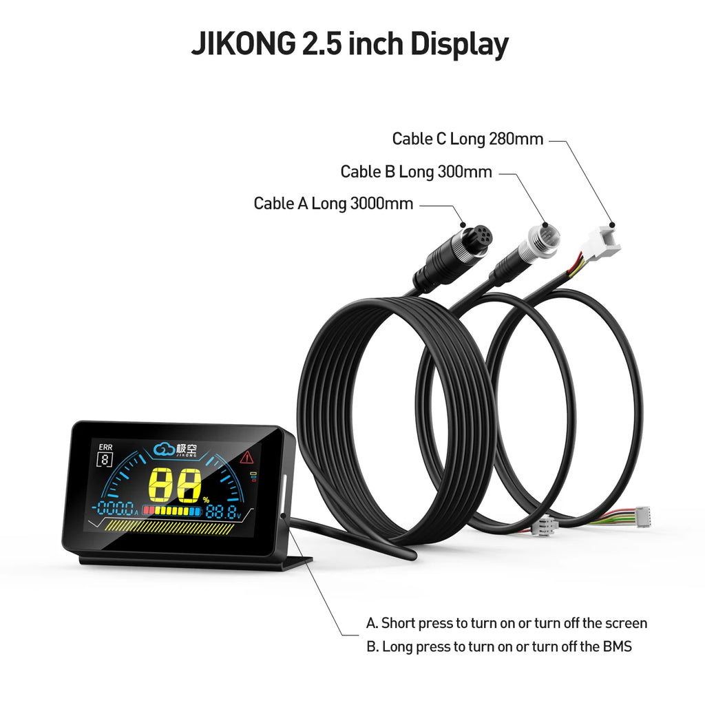 JK 4.3 LCD Display Energy Storage BMS V19 Android 11.0 Touch Screen PCBA Accessories with Inverter and Power Switch