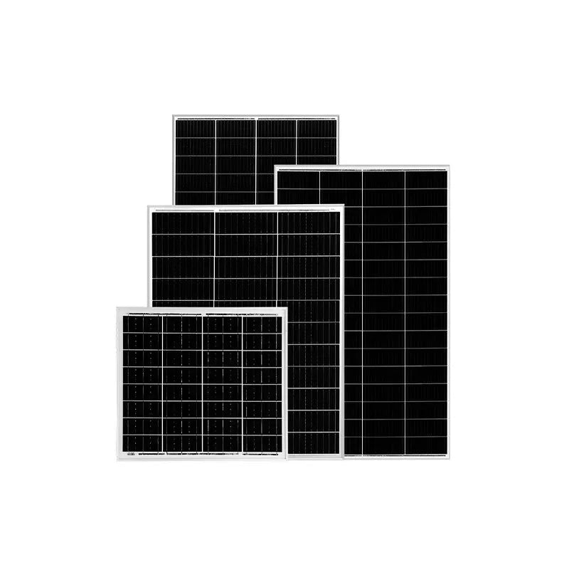 In-stock High-Power N-Type Bifacial Double-Glass Solar Photovoltaic Panels 350W 400W 450W 500W Roof Off-Grid Power Generation