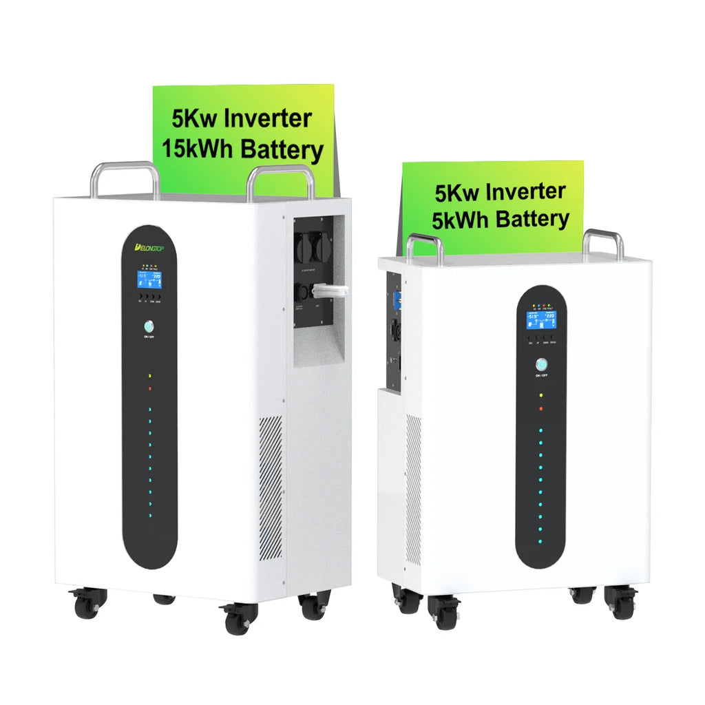 All in One Home Power System Complete Kit Ac Solar Ups Power Bank 51.2V 300Ah ESS Stackable Battery 15kwh Built-in 5kw Inverter