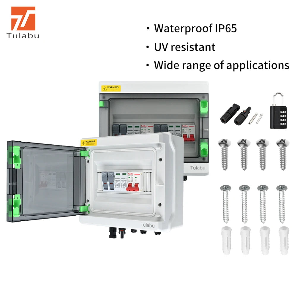 Efficient DC500V 1IN 1 Out Photovoltaic Combiner Box for Solar Power Systems Power Distribution Equipment