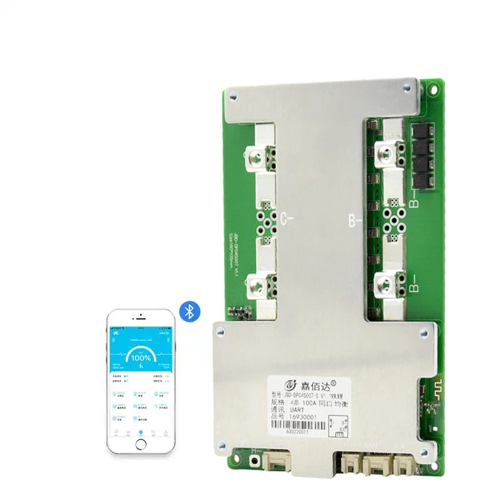 JBD Smart BMS 3S 4S 12V Lifepo4 100A 120A 150A 200A Lithium Battery BMS with Heating Function