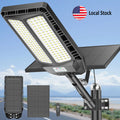 USA Warehouse Solar Street Light High Lumen Efficiency 3 Year Warranty Smart Sensor Lighting for Industrial and Public Areas