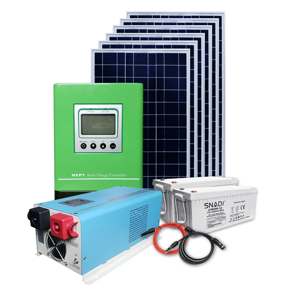 1KW 2KW 3KW 4KW 5KW 6KW Back up Solar Energy System Generator Kit for Home School Use