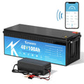 Tax Free EU Stock Kepworth Lithium Battery 36v 100Ah 48v 100Ah Blue Tooth Lifepo4 Battery With 100A Smart BMS 48v 100Ah Battery