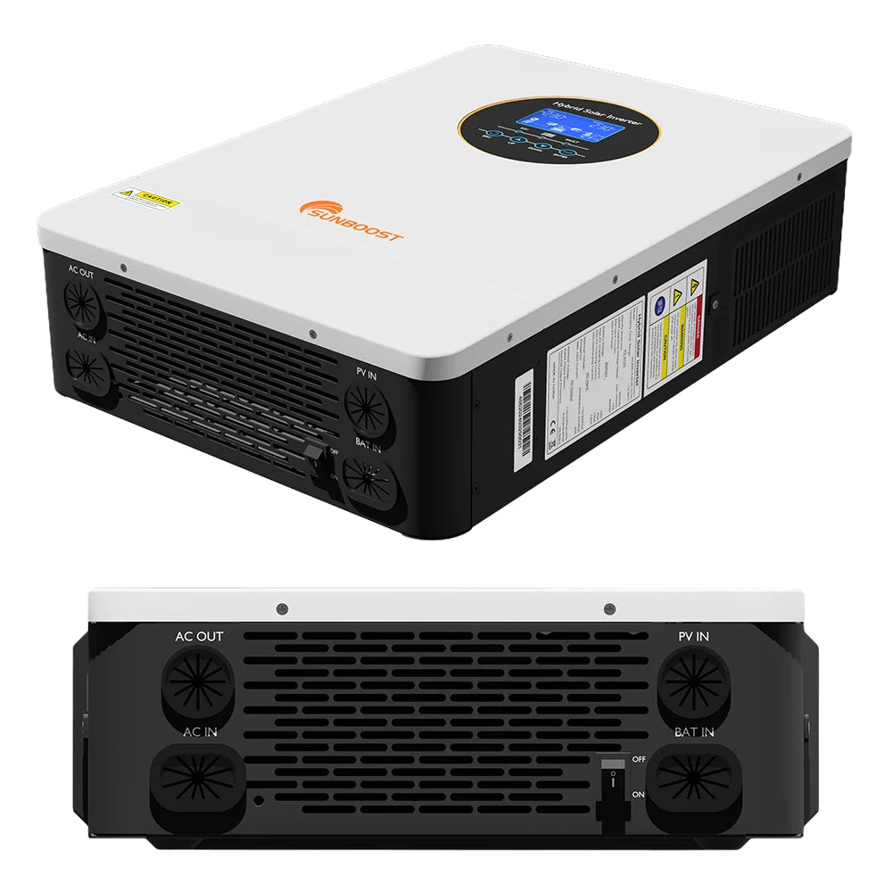 Sunboost Us 110V Split Phase Inverter 120V 240V Solare 48V 5.5Kw 6.2Kw on Off Grid Off Grid Solar Hybrid Inverter Toroidal Price