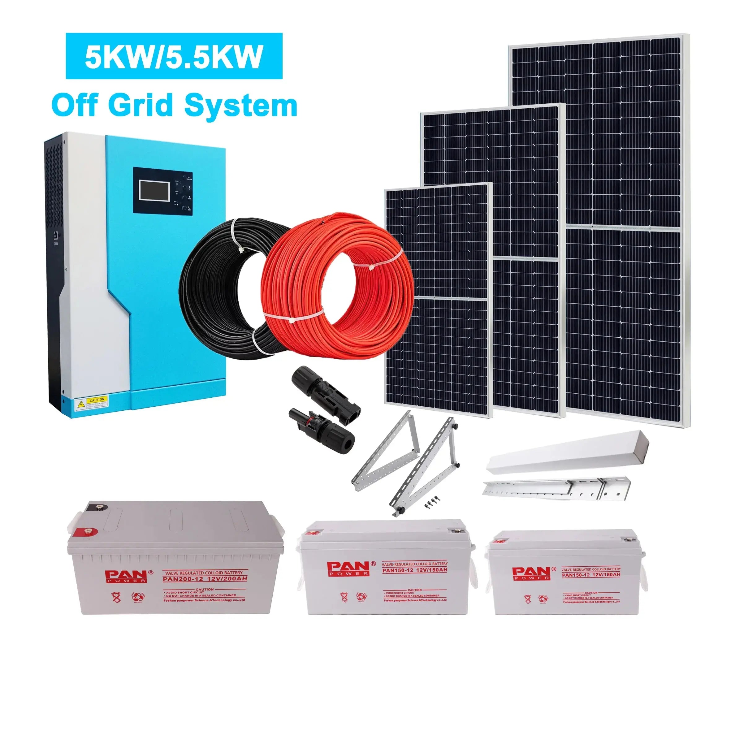 Off Grid Solar Home System 5KWH 5500W PRIME RJ SOLAR PH