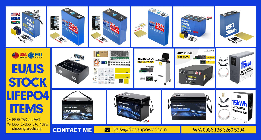 New Deep Cycle  USA FREE Shipping 12V 100AH 1280Wh 4S1P Lifepo4 Lithium Ion Batteries Pack with BMS Solar Energy Storage PRIME RJ SOLAR PH
