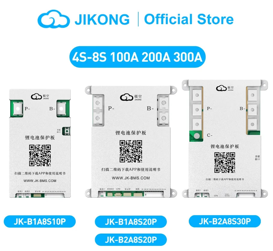 JK-BD6A17S6P JIKONG Active Balanced 17S 20S 24S Smart 200A Lifepo4 Li-Ion Lto Battery BMS PCB CE/FCC/RoHS Certified Power/