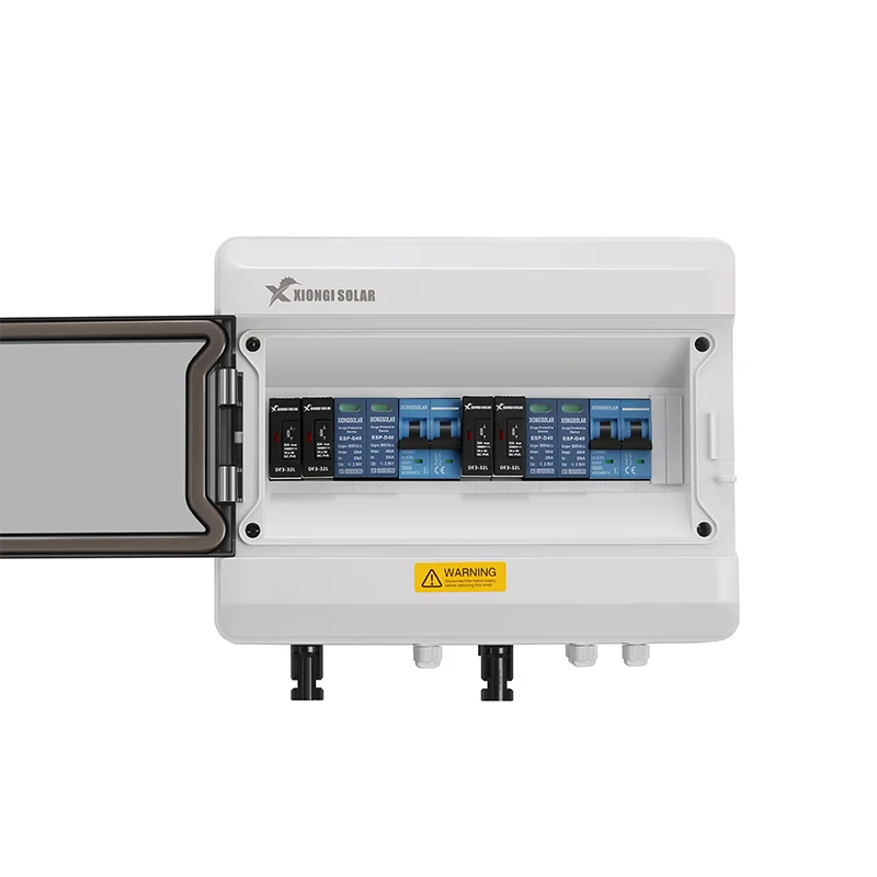 XIONGISOLAR IP65 1/2/3/4/5 Strings Array DC Solar PV Combiner Box for Solar Panel Solar System