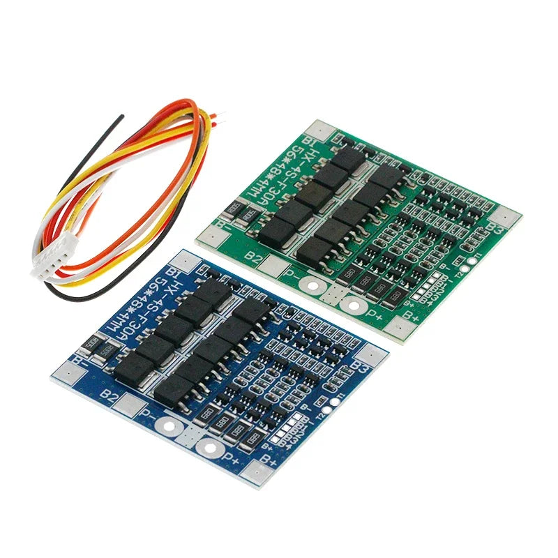 BMS 4S 3.2V 3.7V 30A LiFePO4 / Lithium Battery Charge Protection Board 12.8V 14.4V 18650 32650 Battery Packs With Balance