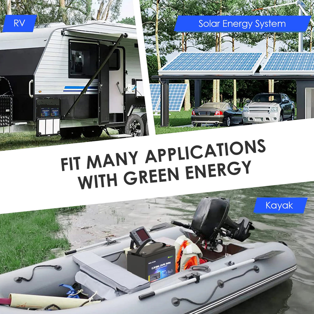 EU Stock Deep Cycle Lithium Ion  LiFePO4 Battery Pack 12V 100Ah 200Ah 300Ah for solar system RV electric boat trolling motor PRIME RJ SOLAR PH