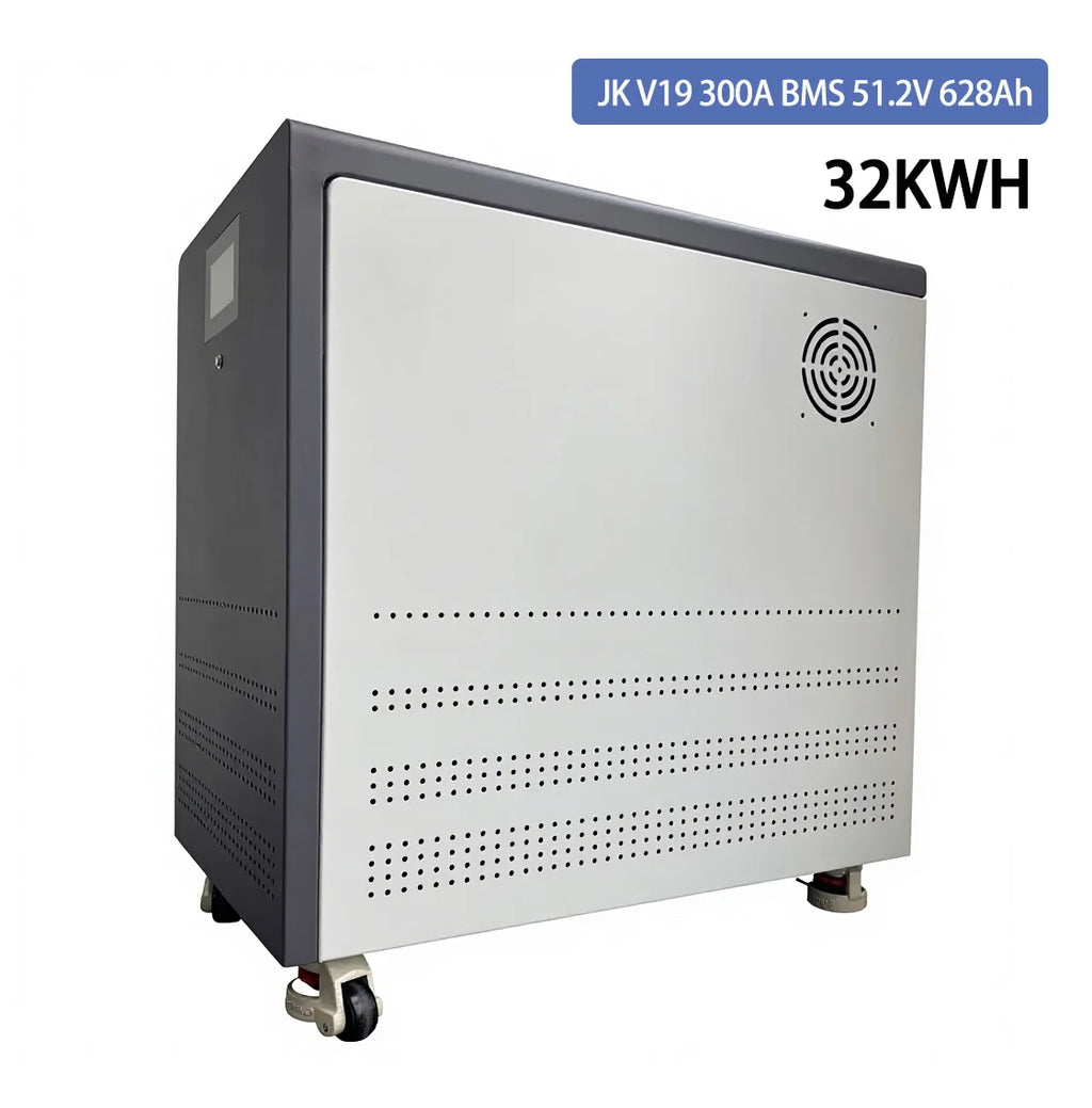 EU Stock 32kWh 628Ah 48V Battery Lifepo4 Prismatic Battery MB56 JK PB2A16S20P 200A300A 8000 Cycles for Solar Home Energy Storage PRIME RJ SOLAR PH