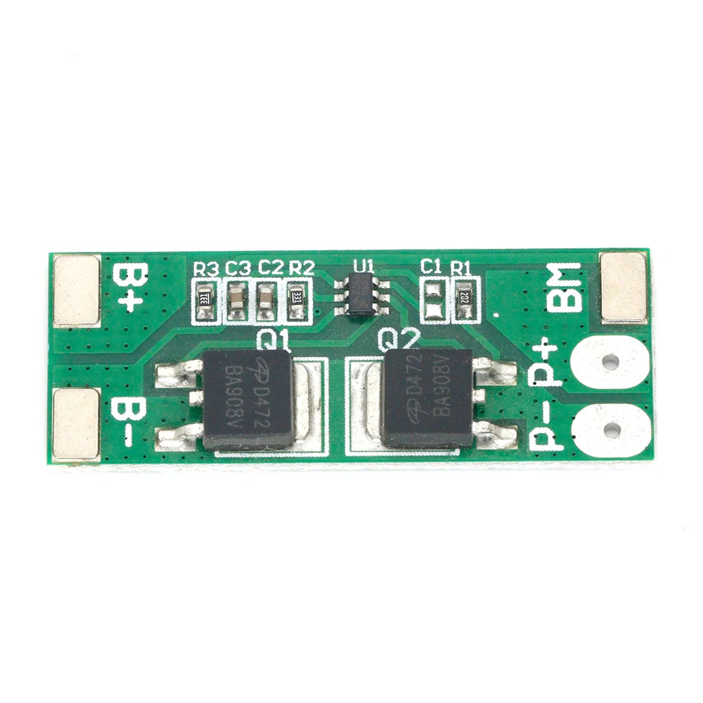 BMS 2S 6.4V 10A Lifepo4 Battery Protection Board Charging PCB PCM LED Light Short Circuit Delay Self Recovery for Power