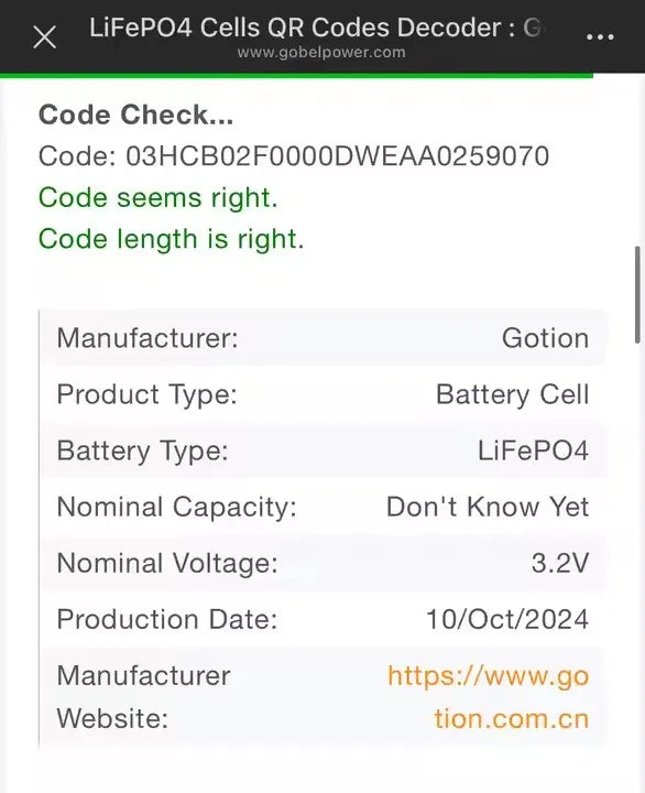 12000 Cycles Gotion 314Ah 325AH~330Ah Lithium Battery Prismatic 3.2V 300Ah 314Ah 340Ah Rechargeable LiFePO4 Battery