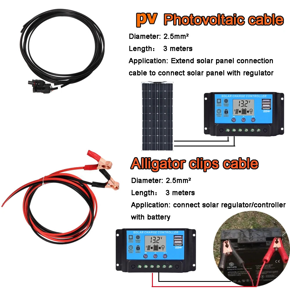 BOGUANG 50W 100W 150W 200W Flexible Solar Panel Caravan Van 10A 20A Solar Charge Controller Car RV Marine CE FCC RoHS WEEE