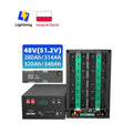 EU Stock 48V 340Ah 51.2V LiFePO4 Battery Case MB316 314Ah Box Kit 300A V19 BMS 33KWh LCD Display Metal Material Energy Storage