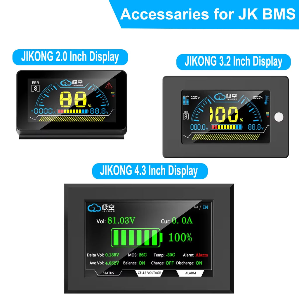 JK BMS 4.3 LCD Display Power Switch Inverter JIKONG BMS V19 Touch Screen Accessories PCBA Product Category JK BMS V19