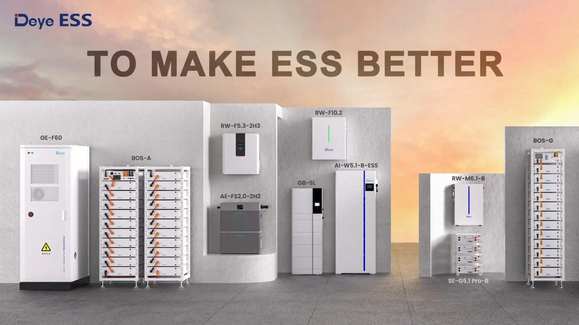 Deye AI-W5.1-B 5kWh 30kWh LiFePO4 Battery IP65 Waterproof Home Energy Storage System Solar Battery Pack 51.2V High Voltage ESS PRIME RJ SOLAR PH