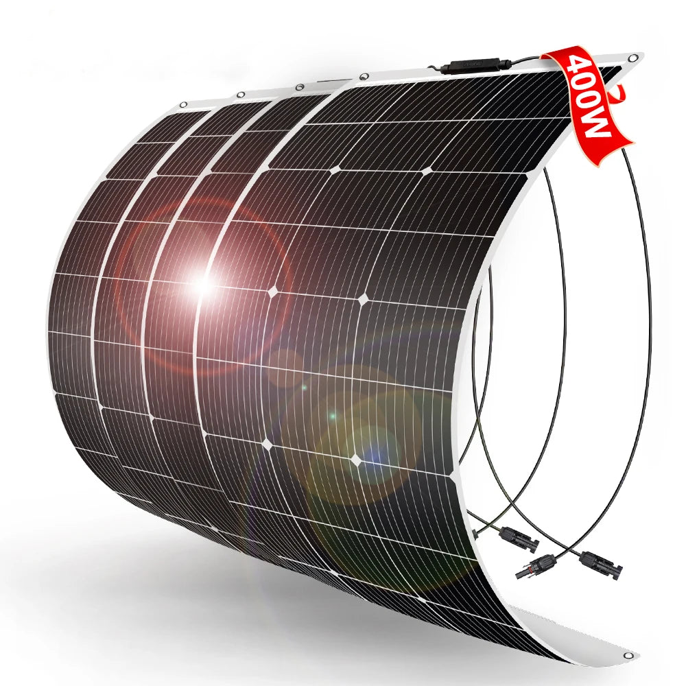 4PCS 12V 100W Flexible Mono Solar Panel for Car Battery  Boat  Home 200w 400w  1000w Solar System Dokio PRIME RJ SOLAR PH