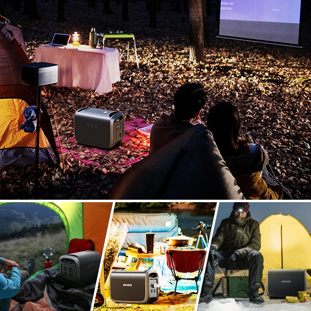 NIUESS 2024 New Arrival Portable Energy Storage Portable Power Stations 1000W 2000w 3000w Lithium Iron Battery PRIME RJ SOLAR PH