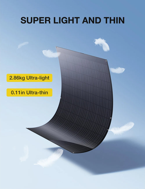 240W 250W Outdoor Flexible Monocrystalline Solar Panel for RVs, Roofs, Caravans, Trailers, Boats and Tents (2pcs Pack)