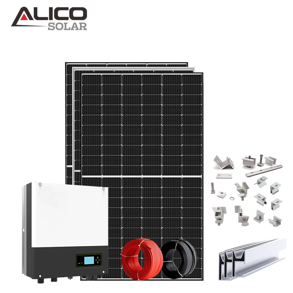 Growatt Hybrid Solar Inverter 3kw 5kw 6kw 8kw 10kw Smart Phase All in One Solar Inverter for Home Solar Panel System