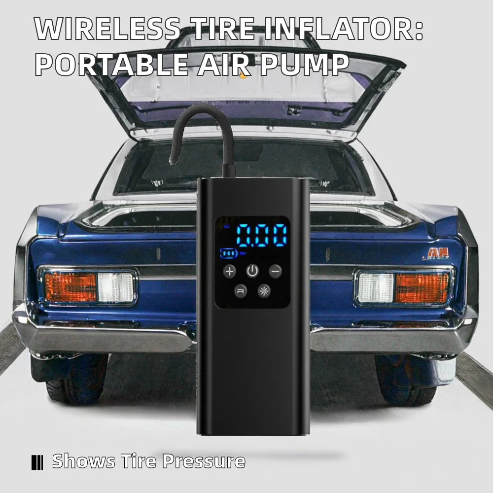 Wholesale Handheld Corded Electric Tire Inflator-Portable 12V Metal+ABS Air Pump for Cars E-Bikes & Motorcycles PRIME RJ SOLAR PH