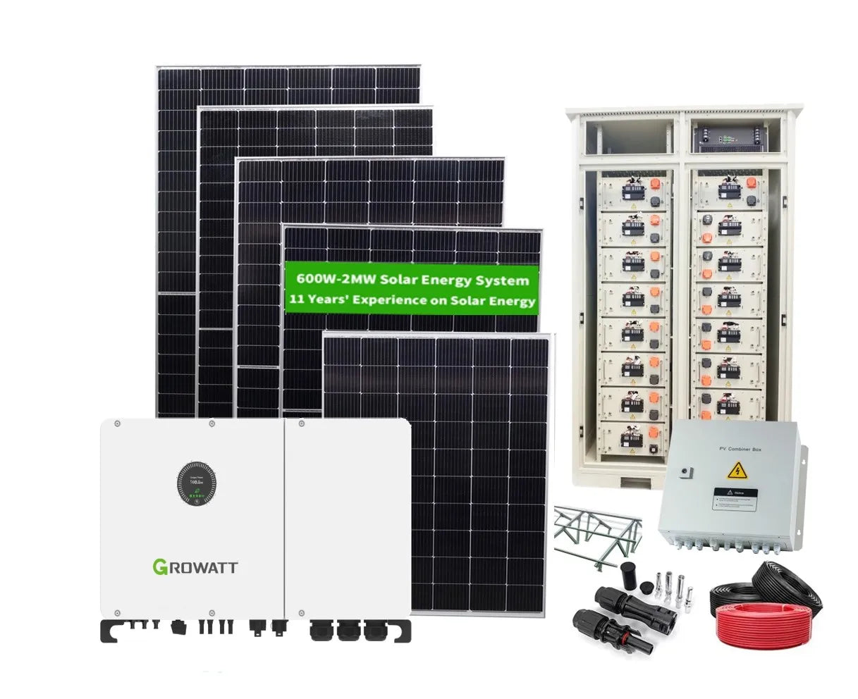 Photovoltaic 50KW Hybrid Solar System Off Grid Solar Package Energy Deye 50KW 3 Phase Inverter for Agricultural