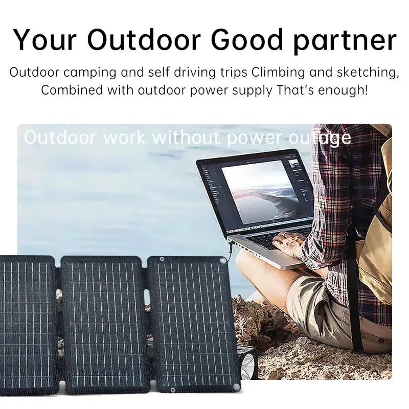 Mono Foldable Solar Panel Charger 30W 60W 100W Folding Solar Module for Mobile Phone/Camping/Outdoor PRIME RJ SOLAR PH