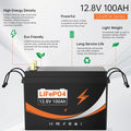 EU Stock Warehouse Free Shipping 12V 24V 100Ah 200Ah 300Ah LiFePO4 Battery for Outdoor Camping Portable Power Station Backup