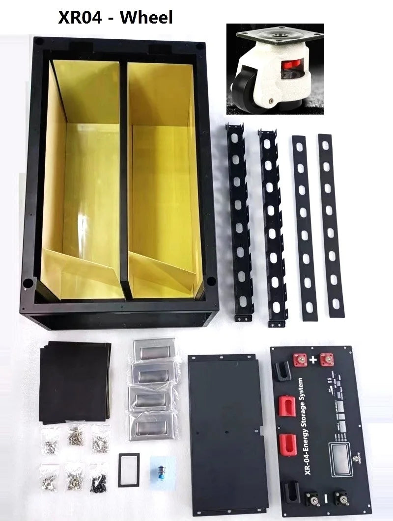 XINRONG XR04 48V 280Ah 302Ah 304Ah 310Ah 15kW LiFePO4 Solar Energy Storage Battery Box DIY Kit SmartBMS LCD CAN 485 BT