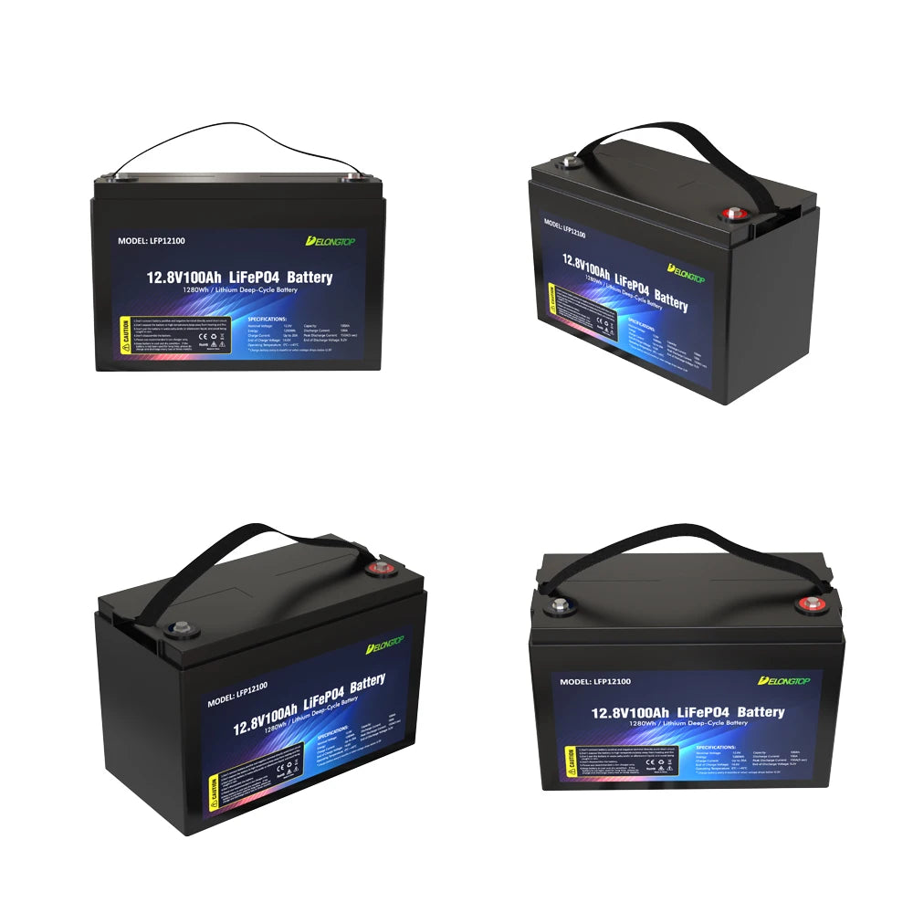 EU Stock Deep Cycle Lithium Ion  LiFePO4 Battery Pack 12V 100Ah 200Ah 300Ah for solar system RV electric boat trolling motor