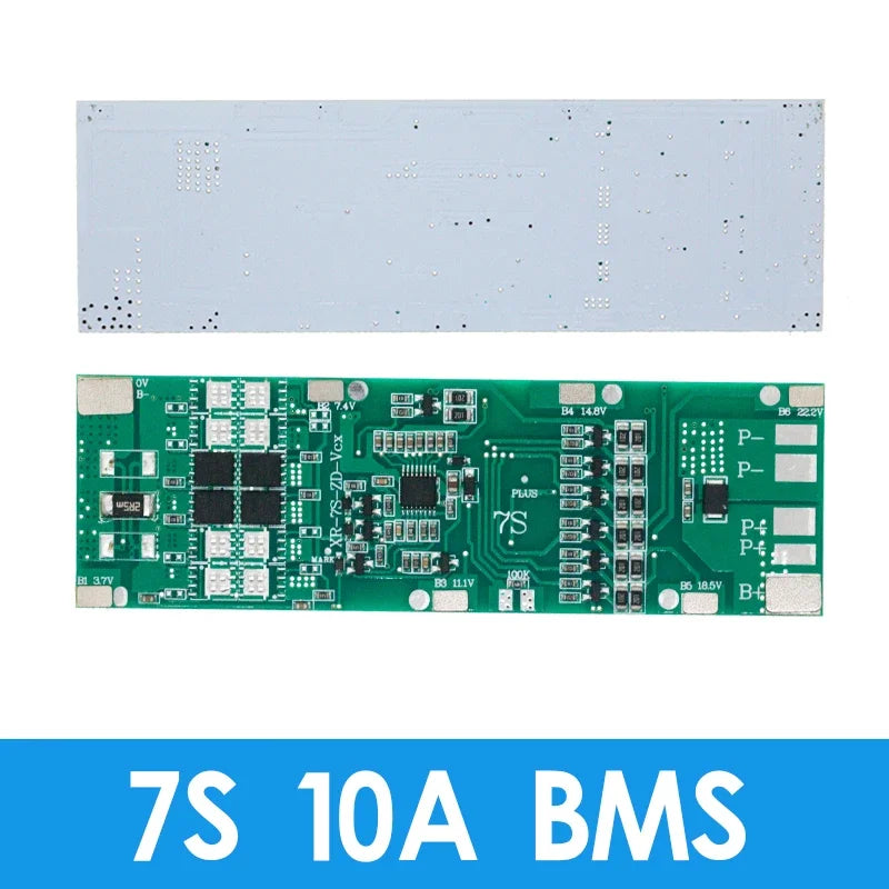 JIAQISHENG JQS BMS 7S 24V 10A 15A 20A 30A Li-ion 18650 Battery Charge Board Balance Function Short Circuit / Temperature
