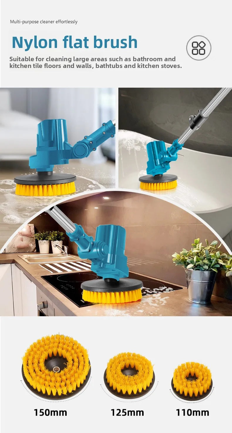 Cisivis S-5. Professional Industrial Grade Multi-in-One Retractable Electric Cleaning Brush 21V 50/60Hz 1 Year Warranty Bathroom PRIME RJ SOLAR PH
