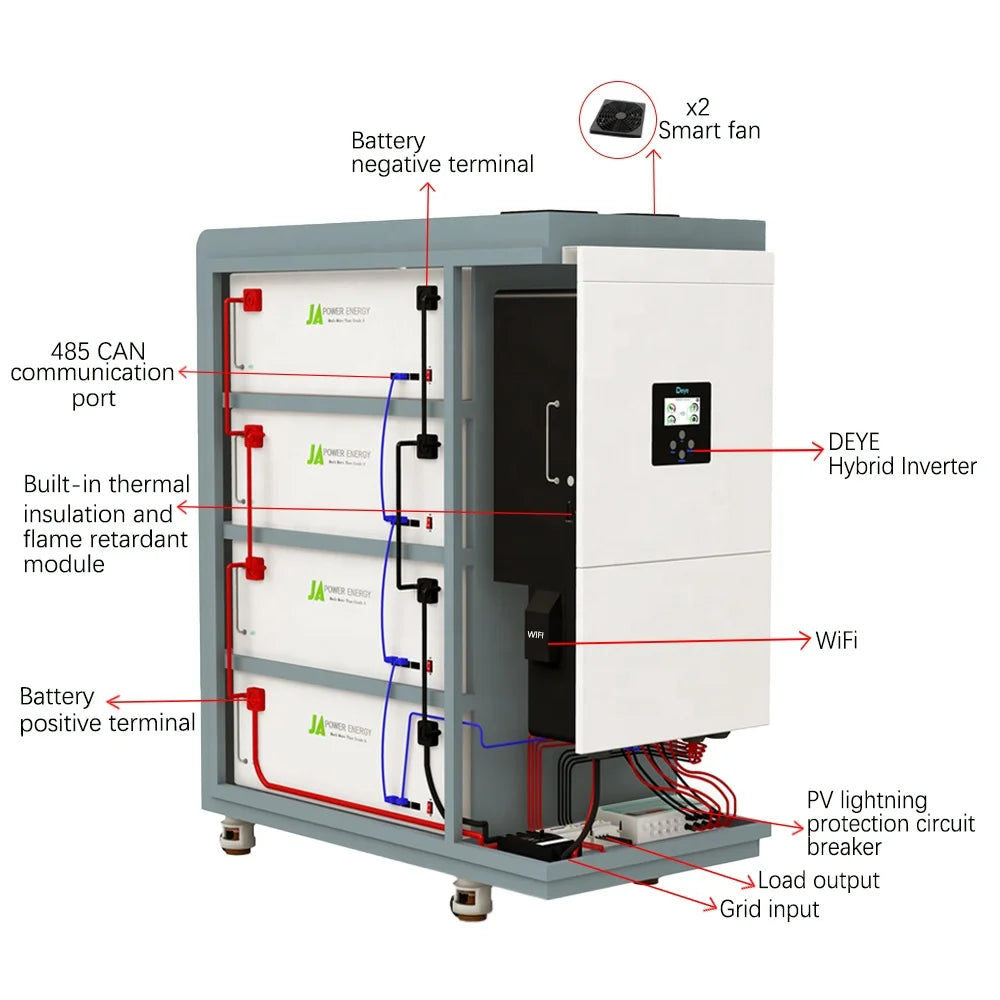 All in One  Inverter and Lithium Battery 5kw 7kw 10kw 12kw 20kw 25kw 30kw Akku Batterie Home Battery Energy Storage System