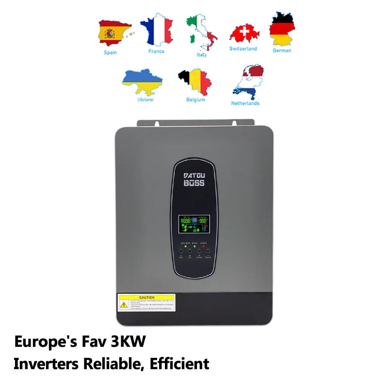 DATOUBOSS Hybrid System Solar WiFi 5Kw 10Kw 12Kw 11Kw DC24V 48V AC220V Off Grid Solar Power Energy System Storage Home Commercial